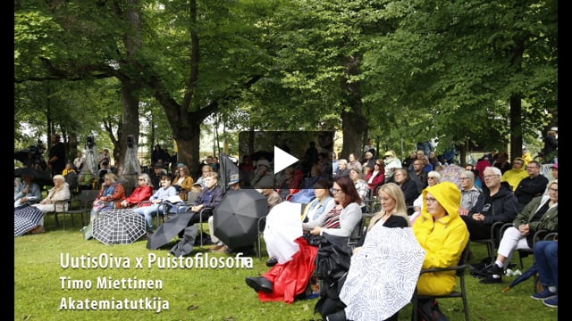 Katso video: Mitä puistofilosofiassa keskustellut tutkija Timo Miettinen ajattelee sivistyksestä?