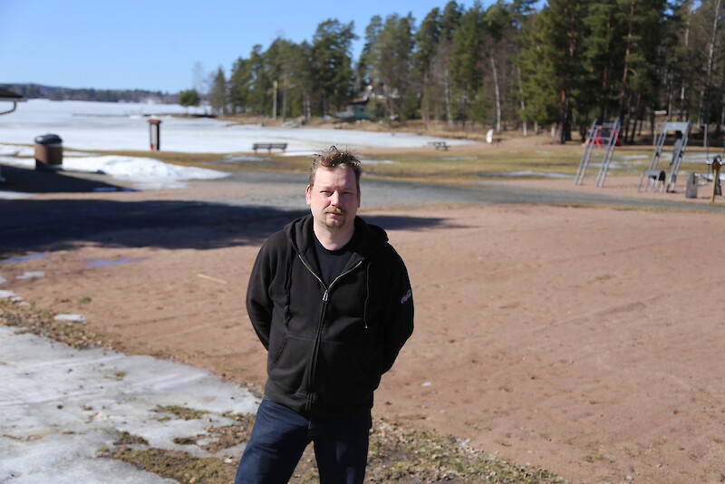 Haverin rantaa, jolla tenniskenttäkin sijaitsee, on viime vuosina ehostettu. Marko Kotajärvi näkisi mielellään alueella enemmänkin aktiviteetteja.