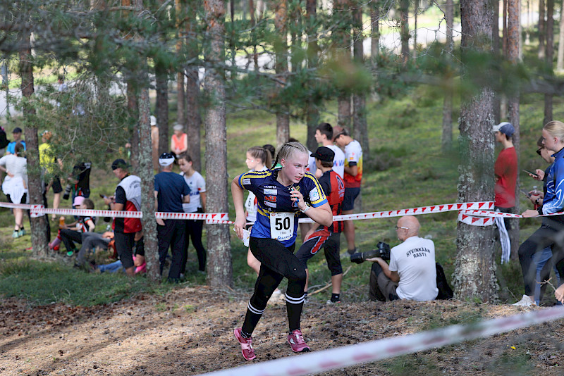 Nouskin nuoret onnistuivat lauantaina Tukholman seudulla. Kuvassa Elsa Talonen Nuorten Jukolassa Alastarolla elokuussa. Kuva: Juho-Veikko Hytönen/SSL