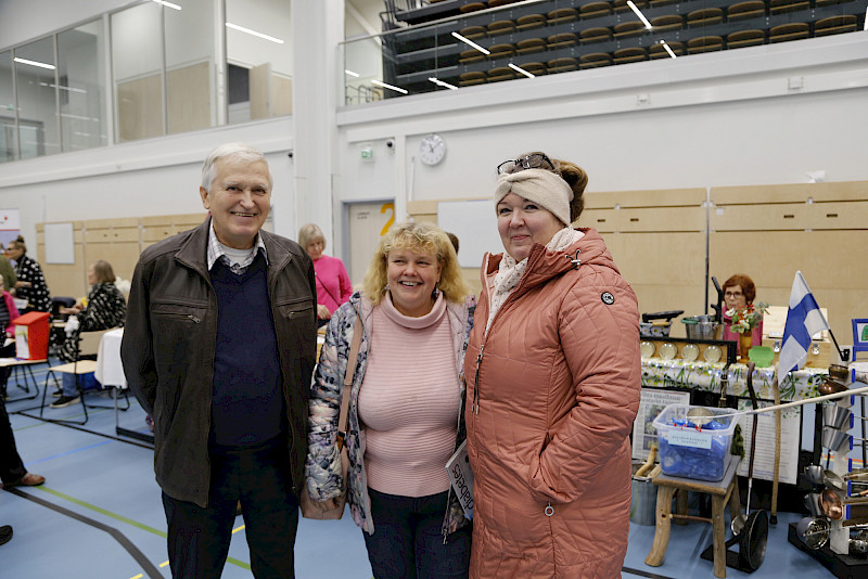 Esko Veijalainen, Satu Koskela ja Anne Ahlfors pitivät tapahtumaa hyvin järjestettynä.